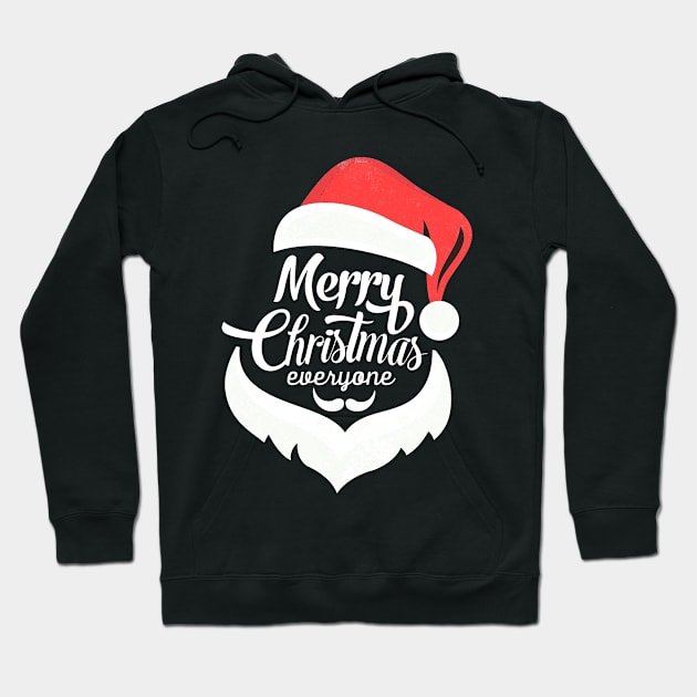 merry christmas santa beard Hoodie by DeesTees